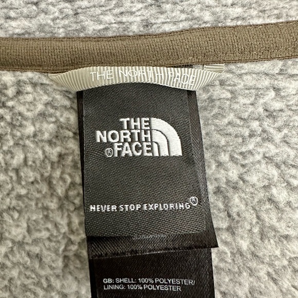 The North Face Crescent Sunset Full Zip Fleece Jacket Button Detail Size Medium - Picture 12 of 15